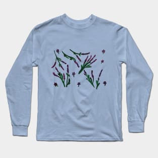 Lavender Flowers Long Sleeve T-Shirt